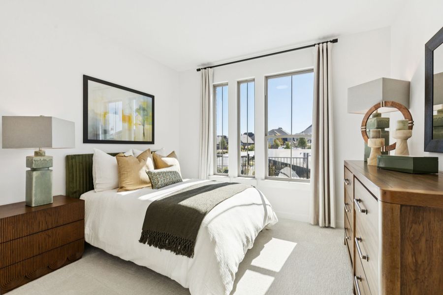 Bedroom in the Winters home plan by Trophy Signature Homes