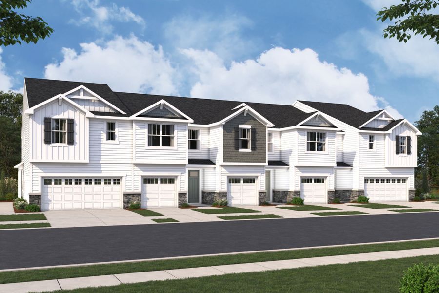 Representative exterior photo of a completed home built from the Vienna by Mattamy Homes in Powell, Angier, NC (Image 2).