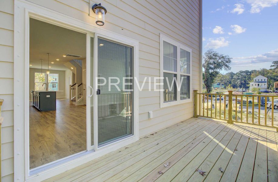 Exterior details and patio area of a home in , Johns Island (Image 4).