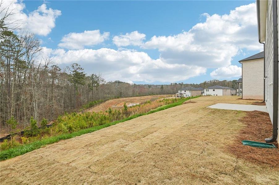 Exterior details and patio area of a home in Creekside at Oxford Park, Fairburn (Image 27). Exterior details and patio area of a home in Creekside at Oxford Park, Fairburn (Image 27).