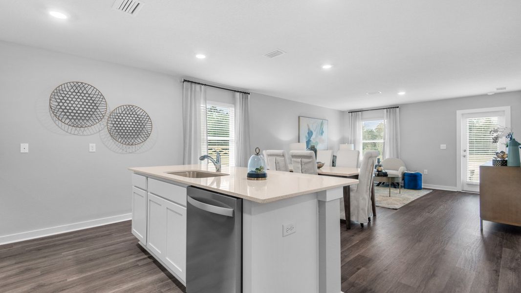 Representative furnished interior of a home built from the Delilah by D.R. Horton in Colonial East, Panama City Beach (Image 4).