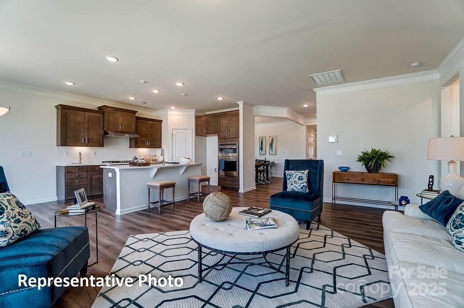 Furnished interior view inside a new home in Villas at Prestwick, Mooresville (Image 11).