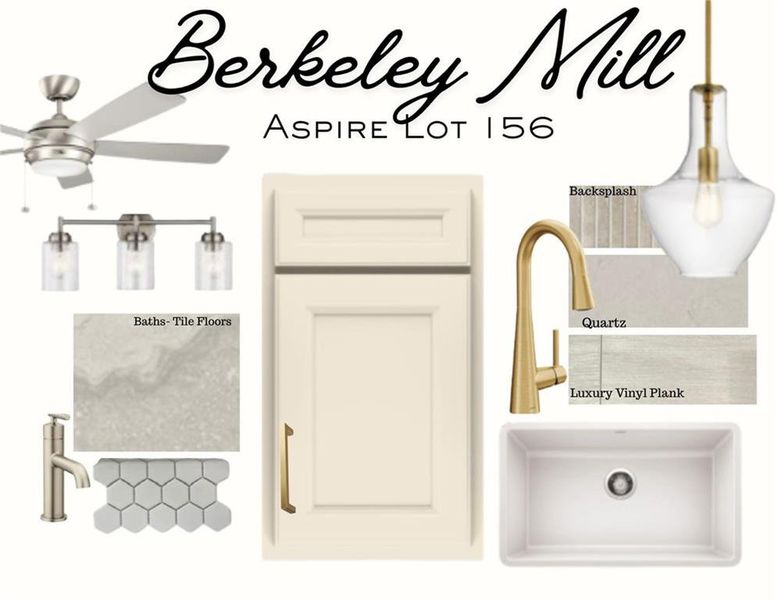 Sample of building materials used in homes in Berkeley Mill, Cumming (Image 23).