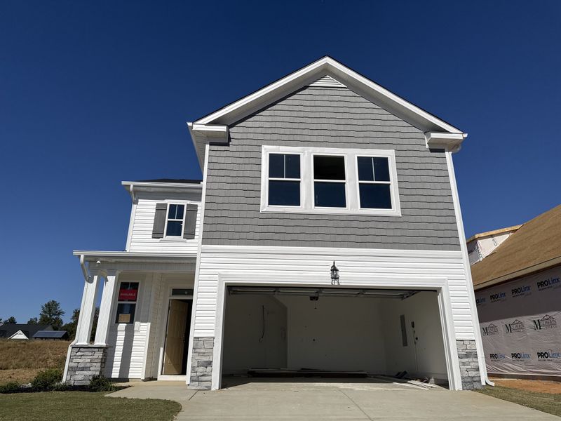 Front exterior of a new home in Windsor, North Augusta, SC, highlighting curb appeal (Image 1).