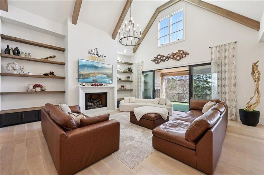 Furnished interior view inside a new home in , Suwanee (Image 72).