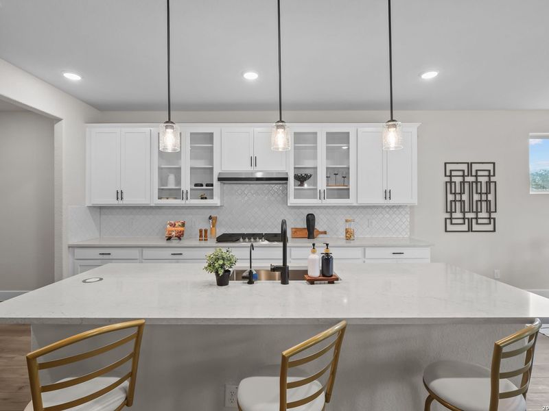 Furnished interior view inside a new home in The Reserve at Potranco Oaks, Castroville (Image 17).