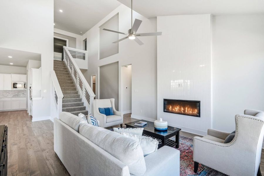 Furnished interior view inside a new home in Alsatian Oaks, Castroville (Image 14).