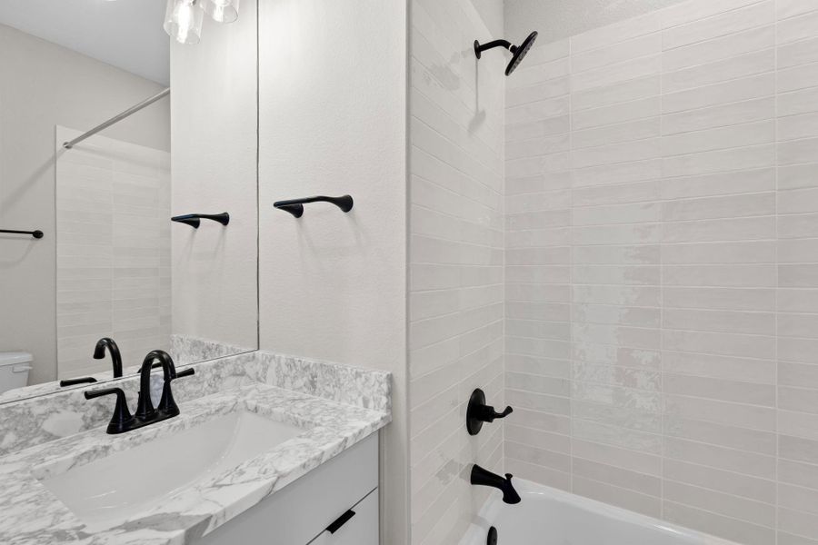 Close-up of interior finishes inside a home in Elyson 45' & 70', Katy (Image 19).