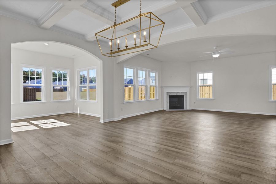 Spacious, unfurnished interior of a new home in Grand Park, Leland (Image 17).