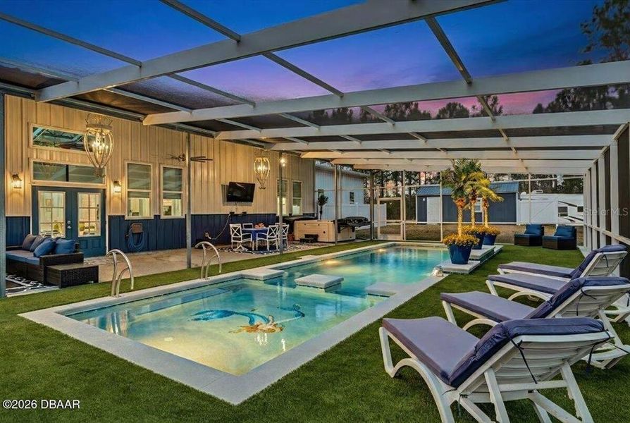 Exterior details and patio area of a home in , Ormond Beach (Image 26). Exterior details and patio area of a home in , Ormond Beach (Image 26).