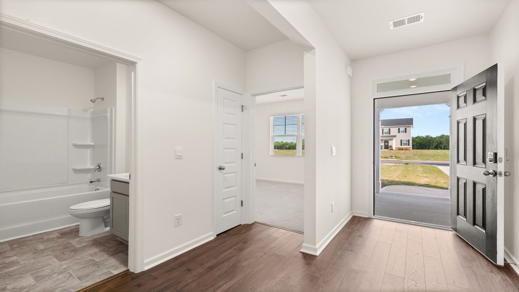 Spacious, unfurnished interior of a new home in Fox Crossing, Griffin (Image 24). Spacious, unfurnished interior of a new home in Fox Crossing, Griffin (Image 24).
