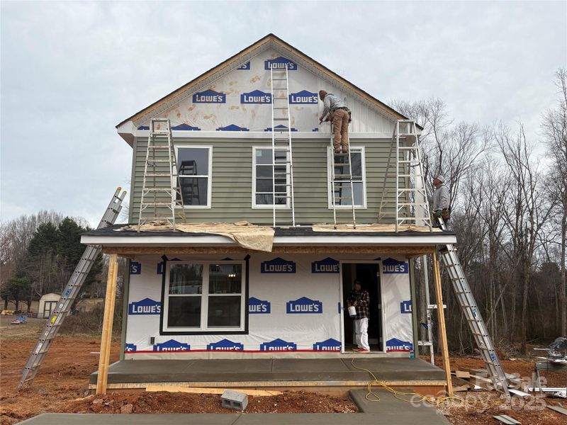 In-progress construction of a new home in , Statesville, NC (Image 4).