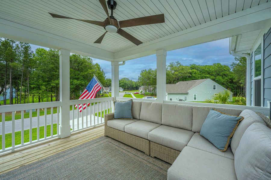 Exterior details and patio area of a home in Sea Island Preserve, Johns Island (Image 43).