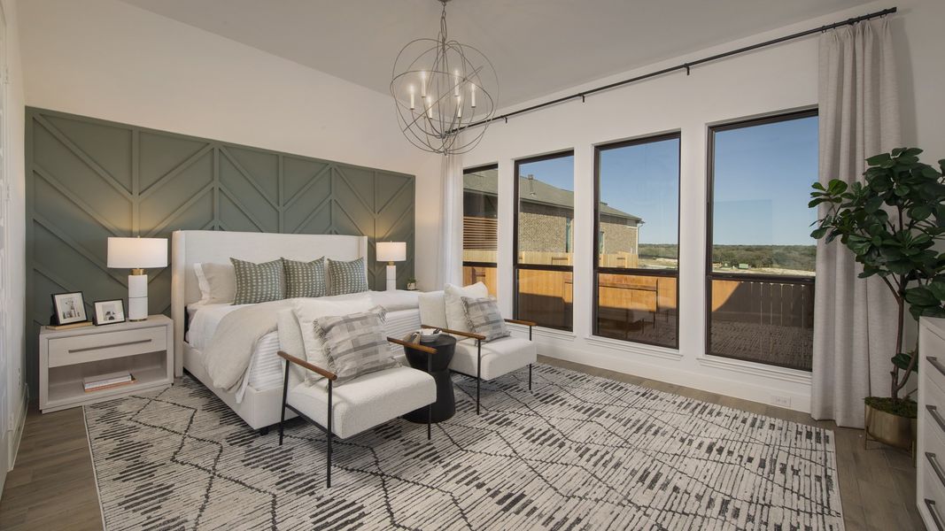 Furnished interior view inside a new home in Lariat 50', Liberty Hill (Image 6).