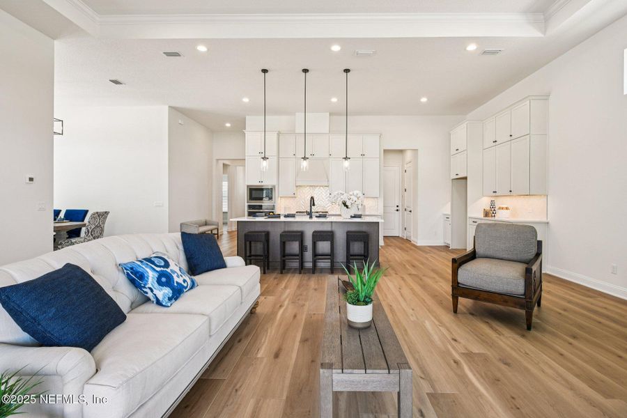 Furnished interior view inside a new home in Seabrook Village II, Ponte Vedra (Image 9). Furnished interior view inside a new home in Seabrook Village II, Ponte Vedra (Image 9).