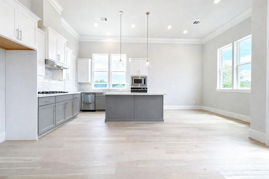 Spacious kitchen with LARGE island and tons of natural light.