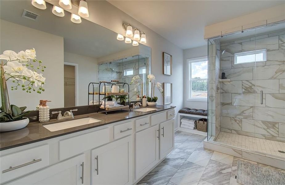 Furnished interior view inside a new home in Crofton Place Enclave, Snellville (Image 18).