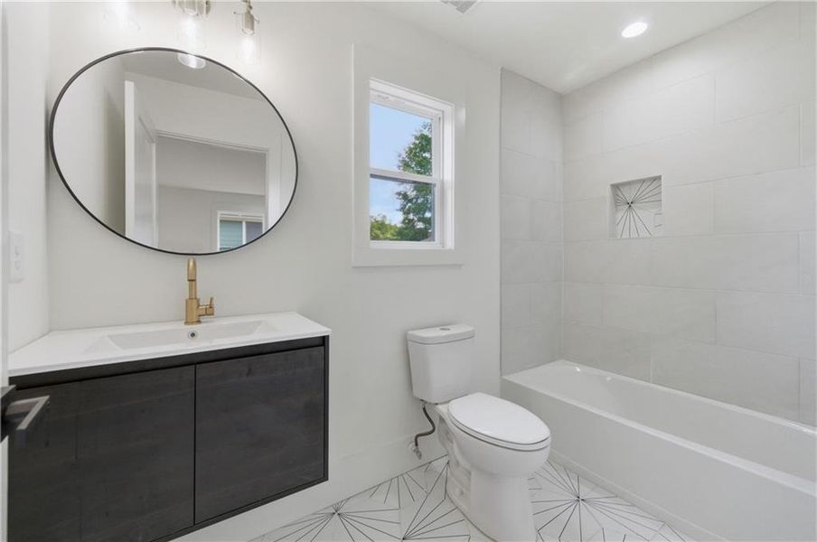 Furnished interior view inside a new home in , Atlanta (Image 15). Furnished interior view inside a new home in , Atlanta (Image 15).