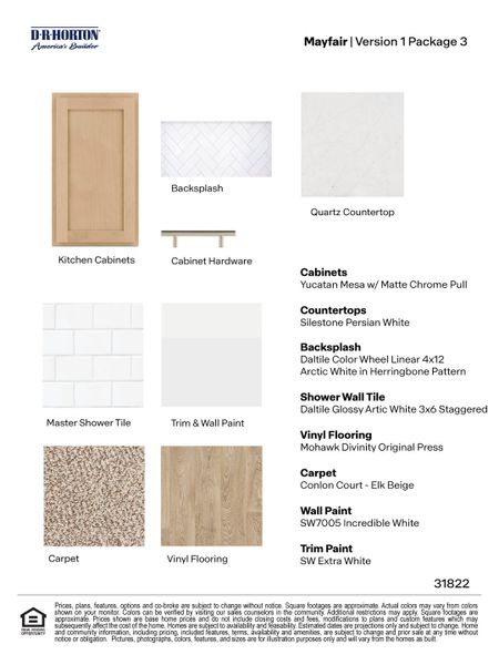 Sample of building materials used in homes in Mayfair, New Braunfels (Image 6).