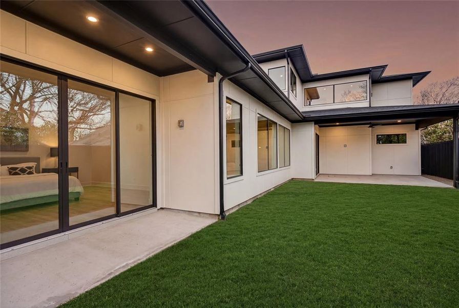 Exterior details and patio area of a home in , Dallas (Image 28).