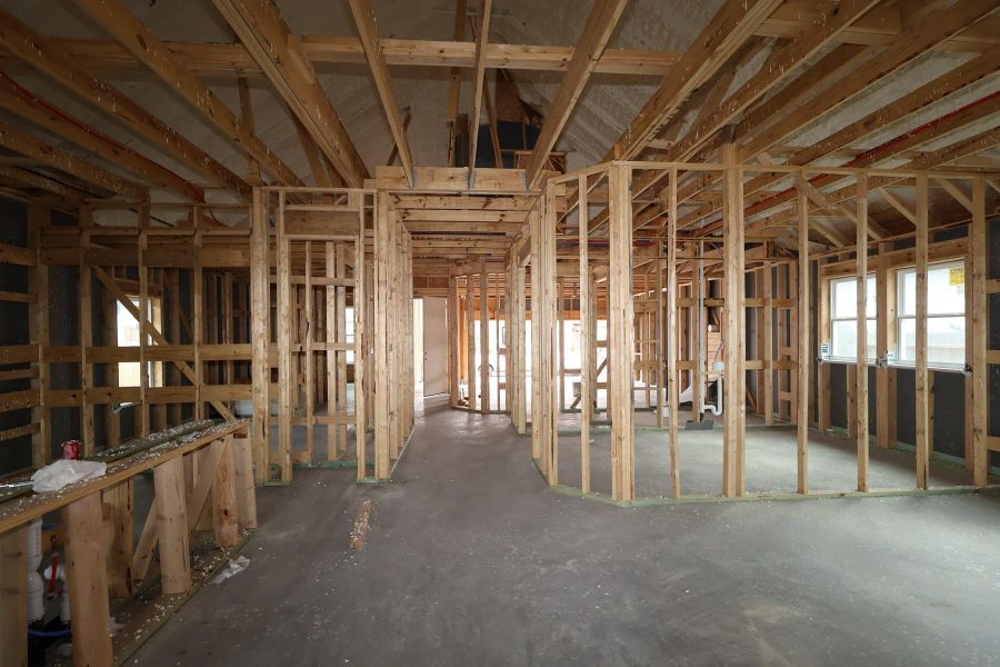 In-progress construction of a new home in Brookewater 45' Homesites, Rosenberg, TX (Image 7).