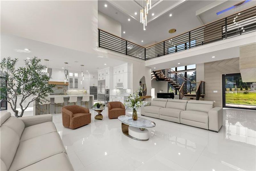 Furnished interior view inside a new home in , Lawrenceville (Image 100).