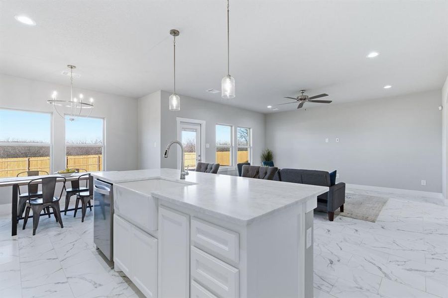 Furnished interior view inside a new home in , Bridgeport (Image 26).