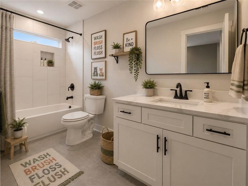 Furnished interior view inside a new home in , Emerson (Image 19).