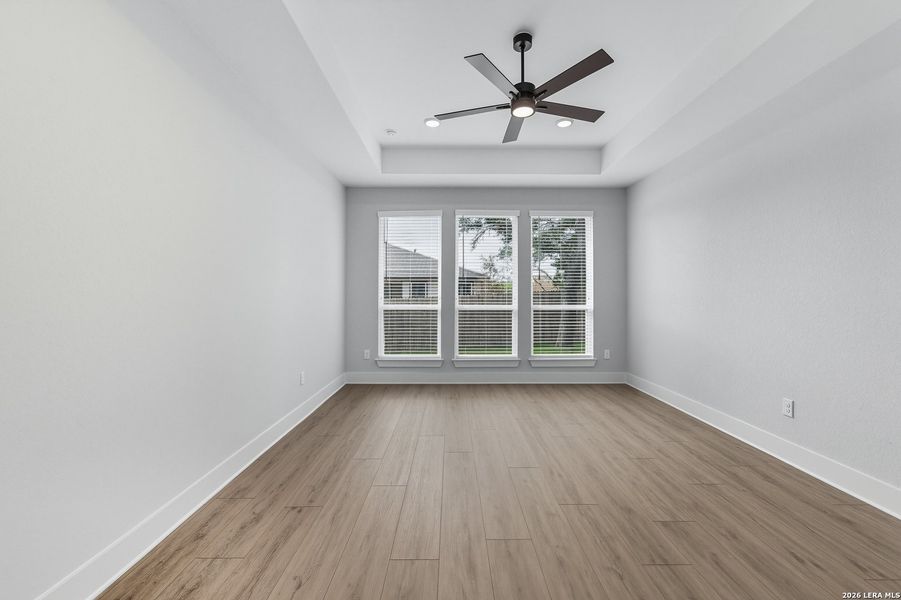 Spacious, unfurnished interior of a new home in The Reserve at Potranco Oaks, Castroville (Image 28). Spacious, unfurnished interior of a new home in The Reserve at Potranco Oaks, Castroville (Image 28).