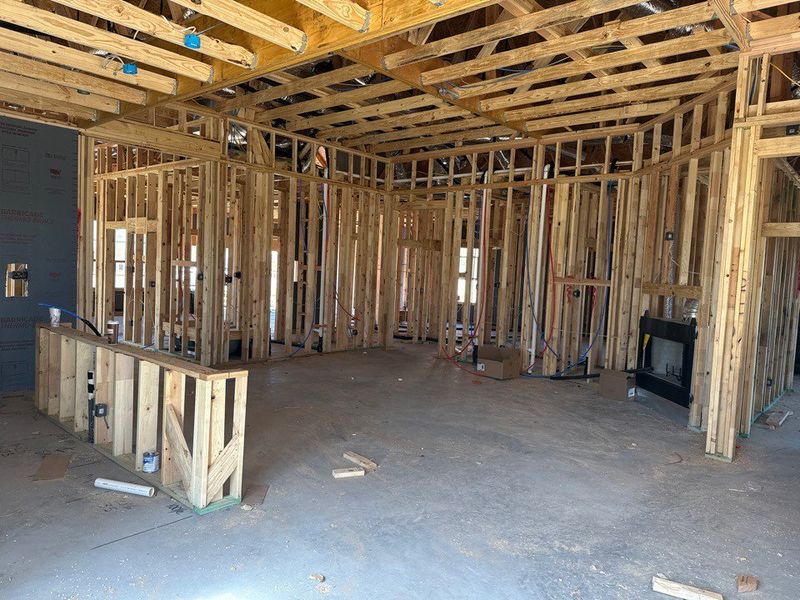 In-progress construction of a new home in Covenant Springs, Springtown, TX (Image 6).