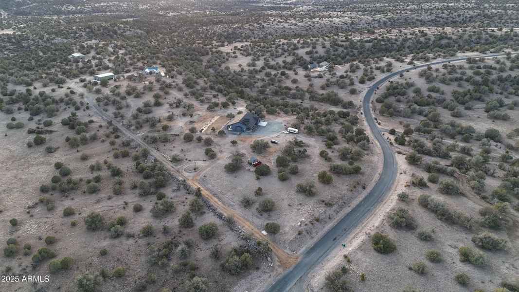 AERIAL DRONE SHOT FROM NE CORNER OF LOT AERIAL DRONE SHOT FROM NE CORNER OF LOT