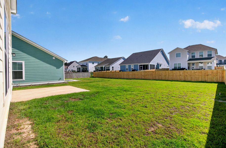 Exterior details and patio area of a home in High Point at Foxbank, Moncks Corner (Image 28). Exterior details and patio area of a home in High Point at Foxbank, Moncks Corner (Image 28).