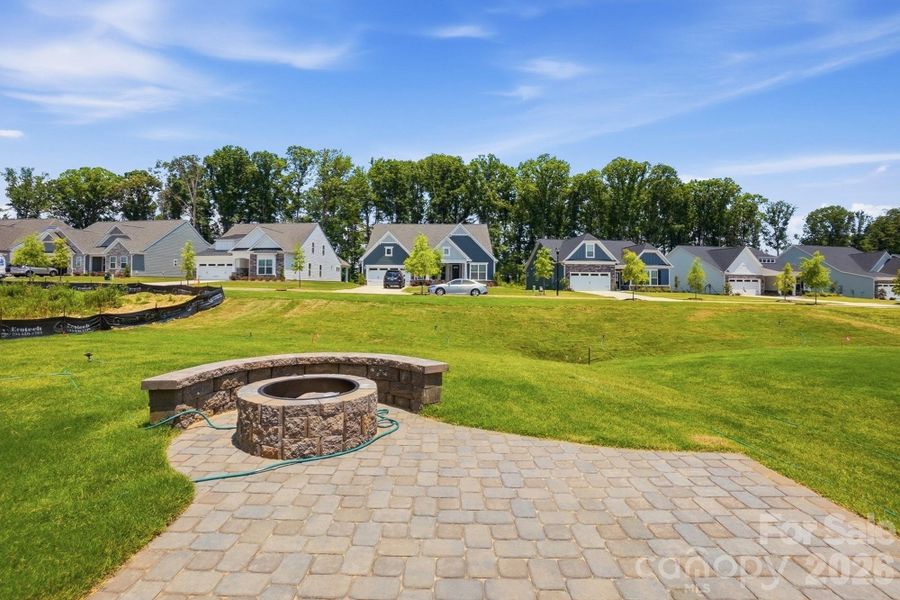 Paver patio and firepit Paver patio and firepit