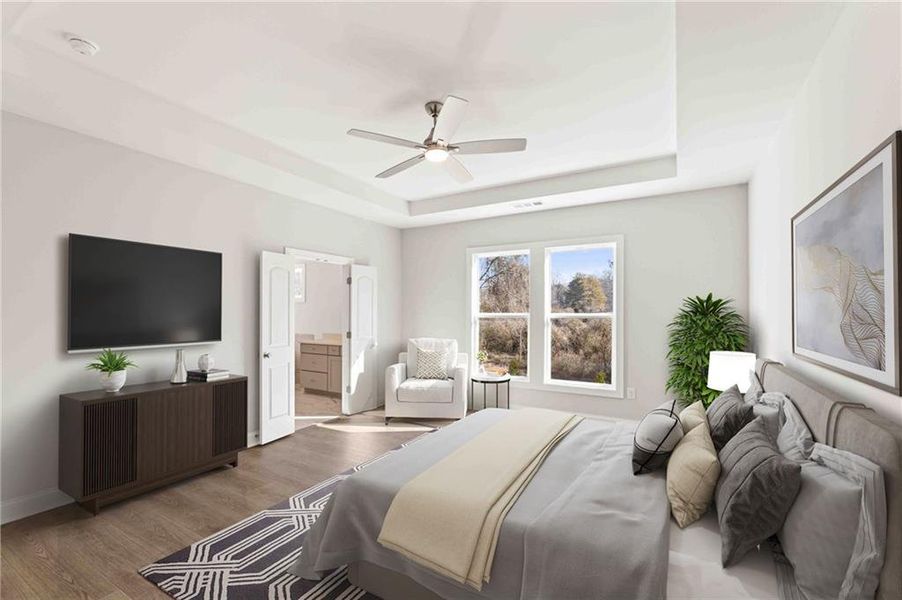 Furnished interior view inside a new home in Ashbury Commons, Powder Springs (Image 10).