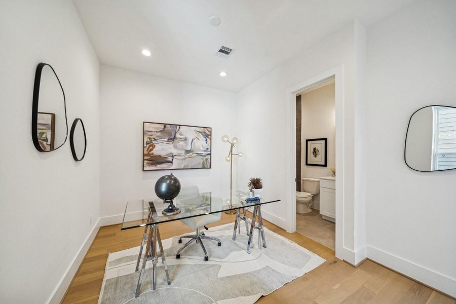 Furnished interior view inside a new home in West 21st Residences, Houston (Image 23).