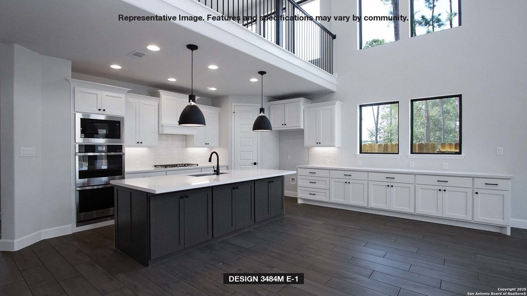 Furnished interior view inside a new home in Hidden Canyon 55', San Antonio (Image 6).