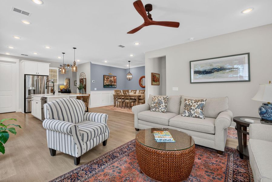 Furnished interior view inside a new home in K. Hovnanian's® Four Seasons at Lakes of Cane Bay, Summerville (Image 15).