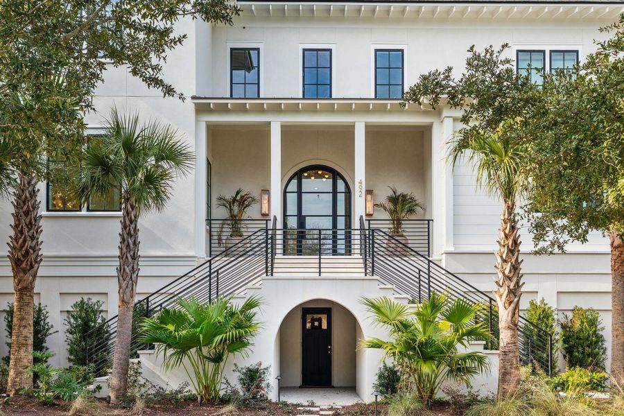 Exterior details and patio area of a home in , Charleston (Image 44).