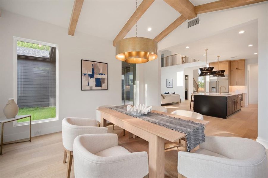 Furnished interior view inside a new home in , Dallas (Image 18).