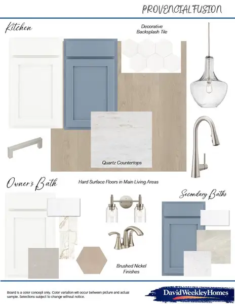 Sample of building materials used in homes in Audubon – Ascent Collection, Magnolia (Image 18).