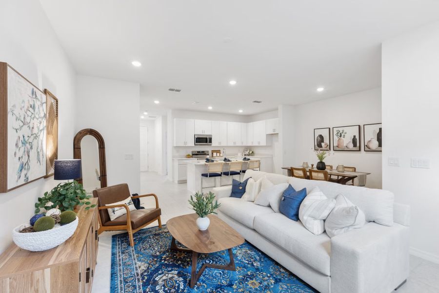 Representative furnished interior of a home built from the Jackson by Park Square Residential in Brixton, St. Cloud (Image 10).