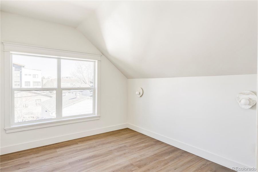 Private ADU bedroom with closet and natural light