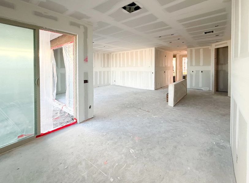 Dining into kitchen and great room