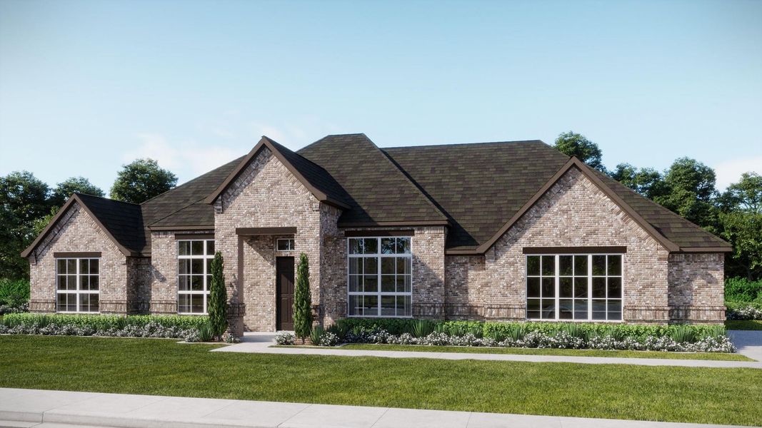 Representative exterior photo of a completed home built from the Concept 2978 by Landsea Homes in Paloma Ranch, New Fairview, TX (Image 6).