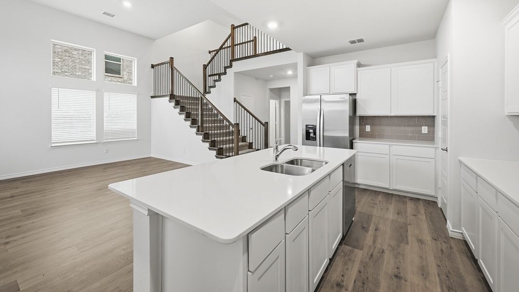 Furnished interior view inside a new home in Lilybrooke at Legacy Hills, Celina (Image 5). Furnished interior view inside a new home in Lilybrooke at Legacy Hills, Celina (Image 5).
