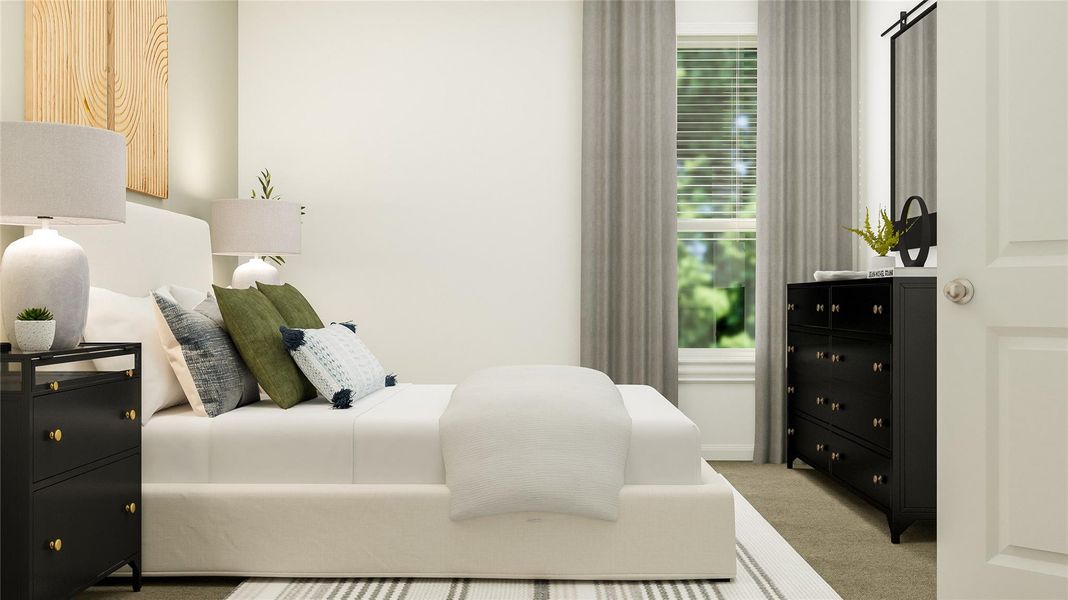 Furnished interior view inside a new home in Cotton Brook: Claremont Collection, Hutto (Image 7).