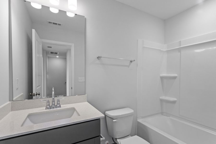 Furnished interior view inside a new home in Renaissance at White Oak, Garner (Image 16). Furnished interior view inside a new home in Renaissance at White Oak, Garner (Image 16).