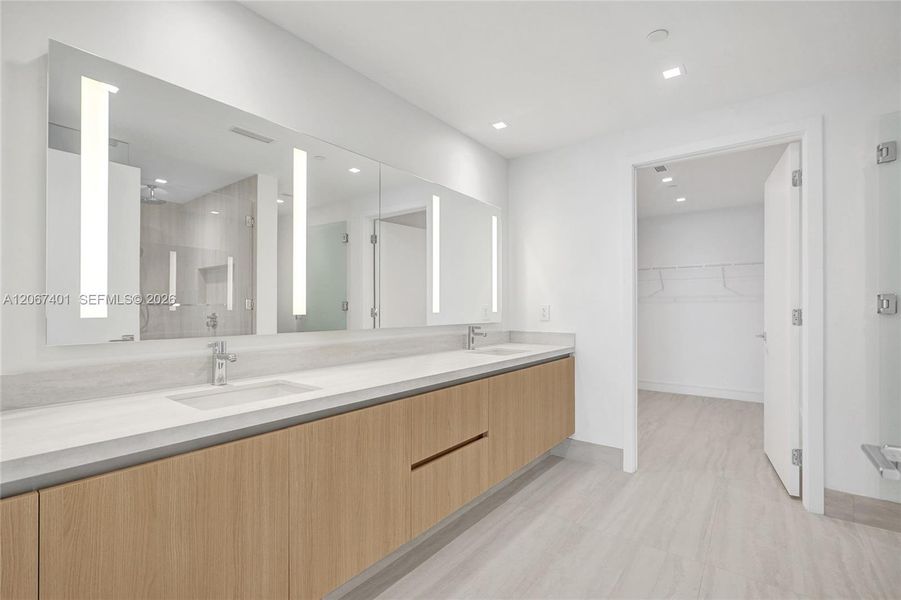 Furnished interior view inside a new home in , Miami (Image 9).