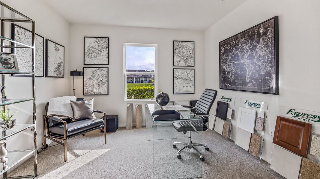Representative furnished interior of a home built from the Cali by D.R. Horton in North Port - Express Series, North Port (Image 17).