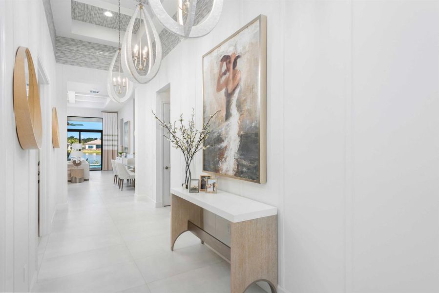 Furnished interior view inside a new home in Valencia Del Mar, Boynton Beach (Image 3).